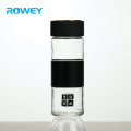 New Black Tea High Boron Silicone Cylinder Bulk 375ml Glass Bottle